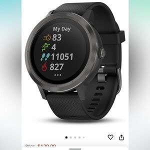 Vivoactive 4 watch and 2 charging cords